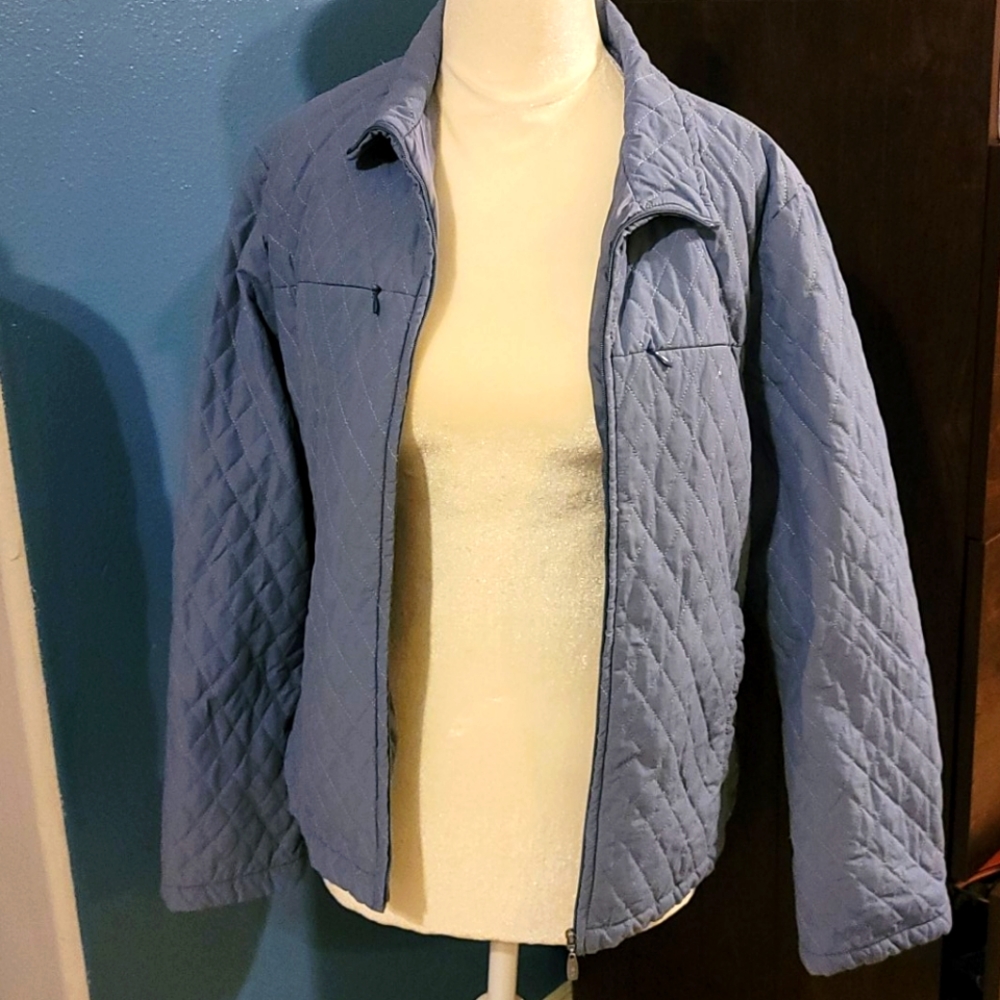 FILA zip puffer quilted jacket